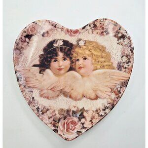 Limited Edition Heart Shaped Decorative Plate "Sweetness And Grace" By Thomas L.